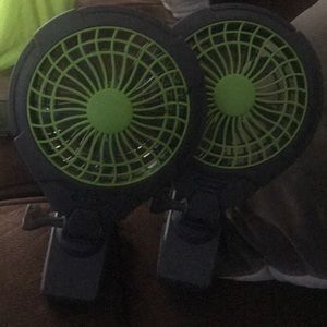 Battery operated clip on fans